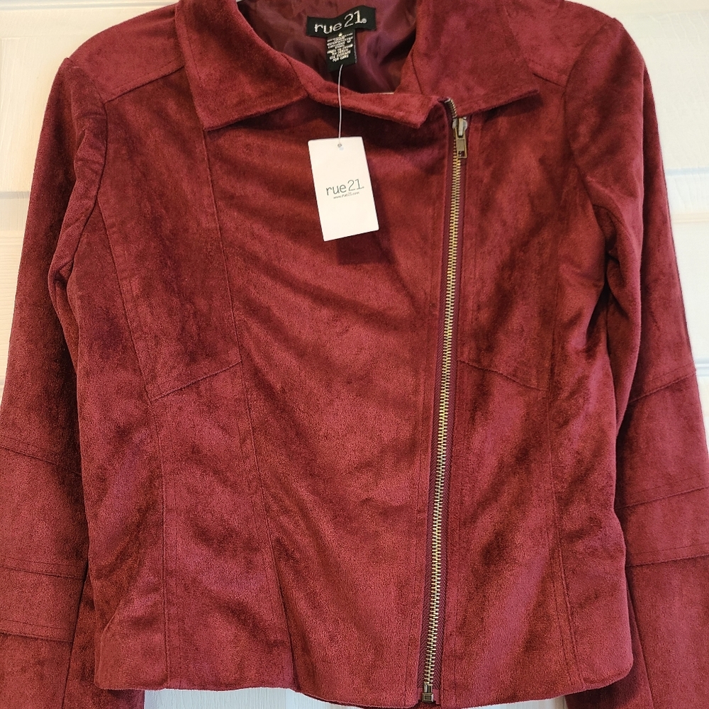 Faux Suede Jacket